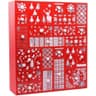 Juegoal red advent calendar, 24 drawers, 15 in tall, refillable