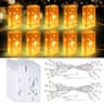 Geetery LED luminary bags, 20 pieces, 2 string lights, hexagonal star