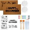 Chunful DIY Halloween coir doormats, 17 x 30 in, 2 pack with stencils and paint