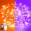 JMEXSUSS Halloween lights, 100 LED, 33 ft, plug-in, connectable