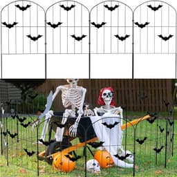 Bat garden fence, 10 pieces, 10 ft x 24 in, rustproof metal wire
