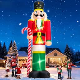 Giant inflatable nutcracker soldier, 20 ft