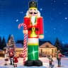 Giant inflatable nutcracker soldier, 20 ft