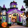 ZPISF giant 12.5 ft Halloween inflatable haunted house castle archway