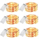 innotree battery fairy lights, 6 pack, 10 ft, 30 LED, timer