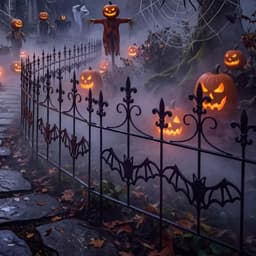Otoolling Halloween bat fence, 2 pieces, 20 x 19 in