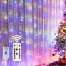 HOME LIGHTING 300 LED curtain lights, copper wire, waterproof