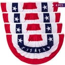 Pleated fan bunting, 3 ft x 6 ft, 4 pack