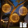 Brightown outdoor Christmas ball lights, 3 pack, battery operated