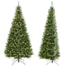 GOFLAME pre-lit corner Christmas tree, 8 ft, 270 degrees, 1,137 tips, 360 LEDs