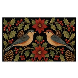 LIANGEAGOM faux coco coir Christmas doormat, 17 x 30 in