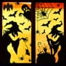 GP-Life large Halloween window clings, witch silhouettes
