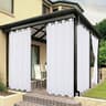 BONZER outdoor curtains for patio, waterproof