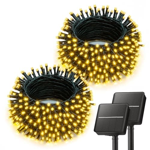 Brightown solar string lights, 2 pack, 80 ft each, 200 LED