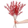 Sggvecsy artificial red berry stems, 25.2 in, 6 pack