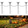 Metal Halloween bat fence, 4 sets, 23.6 in, with connecting chains