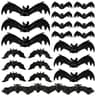 Halloween hanging bats, 24 pieces, 5 sizes, realistic