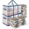 Hearth & Harbor ornament storage box, adjustable dividers, 128 ornaments