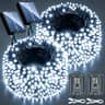 Solar and USB rechargeable string lights, 2 pack, 72 ft each, 200 LED each