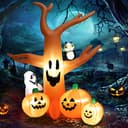 GOFLAME Halloween inflatable dead tree, 8 ft, built-in sand bag