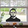 Double-sided Halloween window clings, haunted house and ghosts, removable PVC