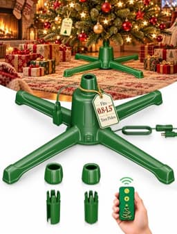 HOPOCO rotating tree stand with remote, 9 ft, 120 lb