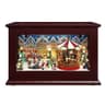 Mr. Christmas Heirloom animated glass and wood music box, 35 songs