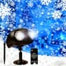 Dual-head dynamic snowflake projector, IP65, RF remote and timer