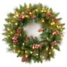 Amaoasis pre-lit mixed pine wreath, 24 in, battery