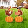Arosche large Thanksgiving yard signs, 2 piece