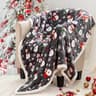 Touchat sherpa Christmas throw, 50 x 60 in, snowman print