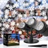 Triple-head snowflake projector with timer, waterproof