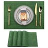 SLKQG wipe-clean PVC Christmas placemats, set of 4, 17 x 12 in