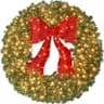 Best Choice Products pre-lit fir wreath, 60 in, 375 LED, 930 tips, plug-in