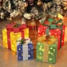 LJLNION lighted gift boxes, set of 4, 70 LEDs, four colors