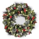 National Tree Company Crestwood Spruce wreath, 24 in, pre-lit
