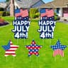 4th of July yard signs, Memorial Day patriotic lawn decorations