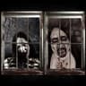 Watayo Halloween ghost window curtains, 2 pack, 47 x 32 in