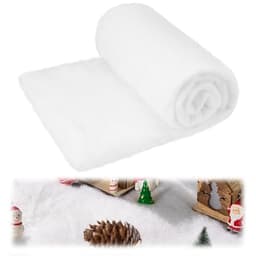 JOYIN Christmas snow blanket roll, 3 x 8 ft