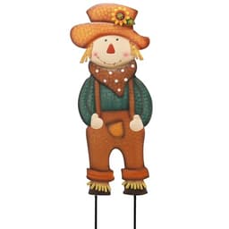 TERESA'S COLLECTIONS scarecrow yard stakes, 24 in, metal