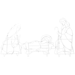 Northlight 3-piece lighted Holy Family nativity