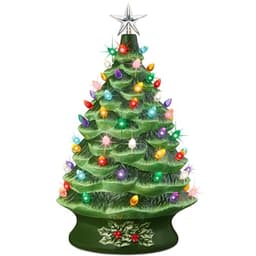 Best Choice Products ceramic Christmas tree, 24 in, 74 bulbs