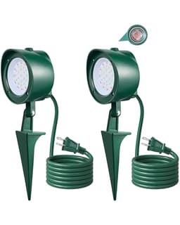 SURAIELEC dusk-to-dawn spotlights, 2 pack, timer, ETL listed