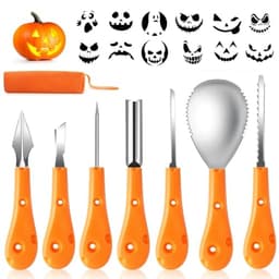 Greatever pumpkin carving kit, 7 tools, 12 stencils