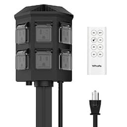 TiFFCOFiO outdoor power stake timer, 6 outlets, ETL listed
