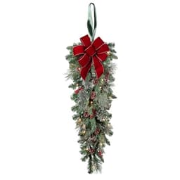 Haute Decor pre-lit fir swag, 3 ft, 30 LED