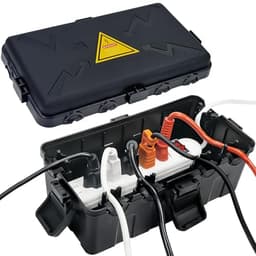 Hrensaw medium outdoor electrical box, 10.6 x 5.5 x 4.5 in, IP54, 6 entries