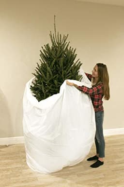 Jumbo Christmas tree removal bag, fits trees to 9 ft 6 in, recyclable