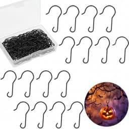 Hotop ornament hooks, 100 pieces, black, with storage box