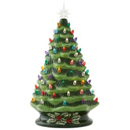 Casafield hand-painted ceramic Christmas tree, 18 in, 186 lights